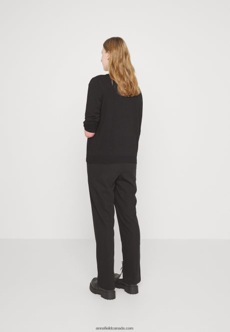 Anna Field Women Cardigan Black H42J4Z828