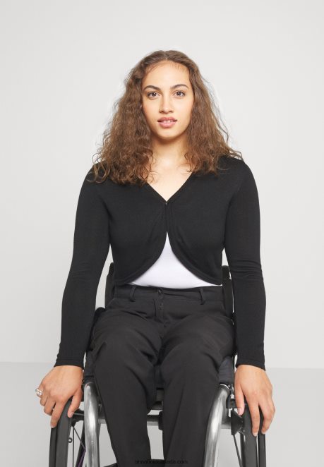 Anna Field Women Cardigan Black H42J4Z832