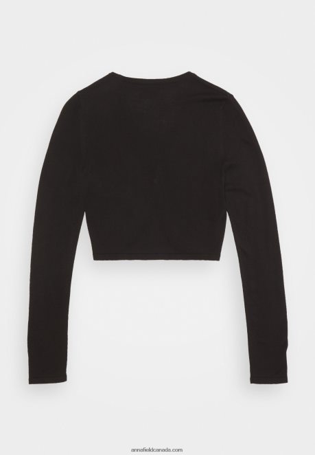 Anna Field Women Cardigan Black H42J4Z832