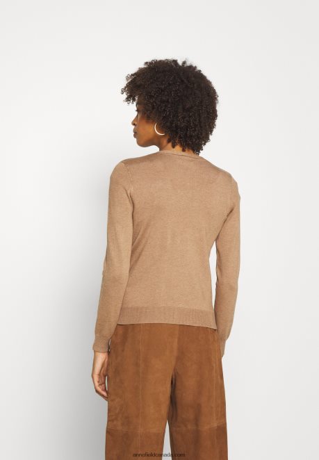 Anna Field Women Cardigan Camel H42J4Z818