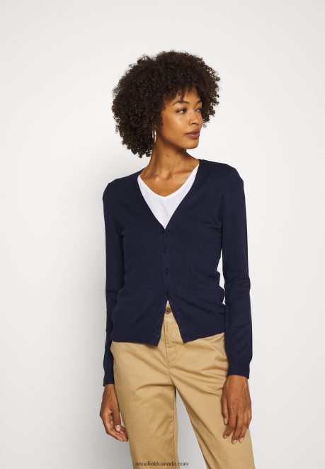 Anna Field Women Cardigan Dark Blue H42J4Z819