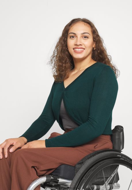 Anna Field Women Cardigan Dark Green H42J4Z830
