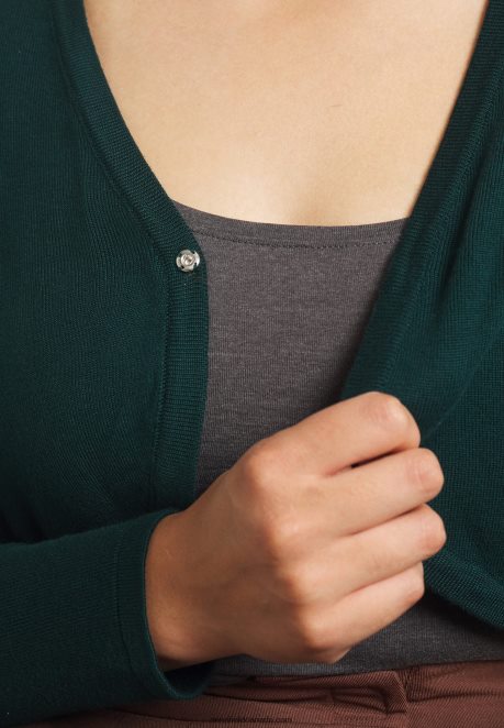 Anna Field Women Cardigan Dark Green H42J4Z830