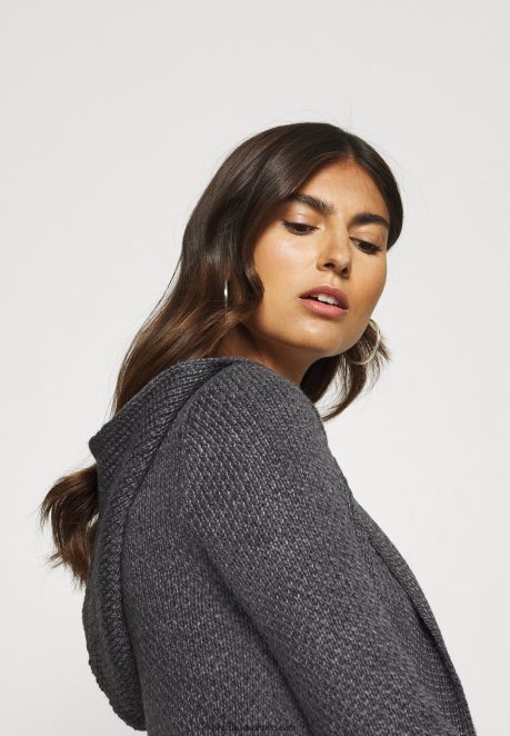 Anna Field Women Cardigan Dark Grey Melange H42J4Z823