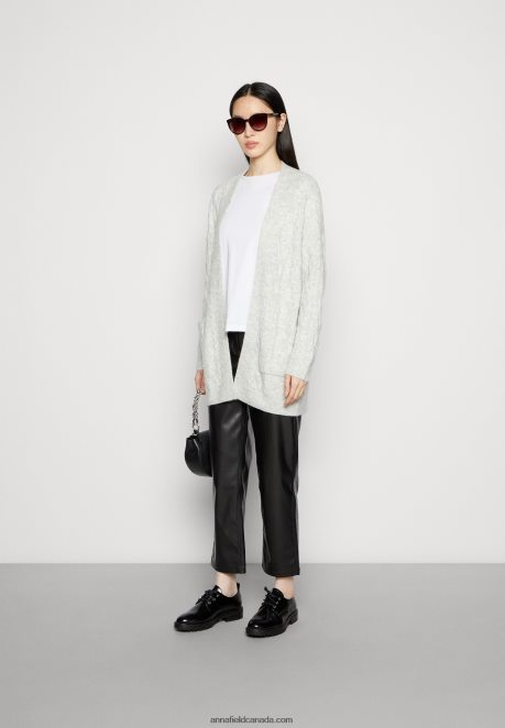 Anna Field Women Cardigan Mottled Grey H42J4Z821