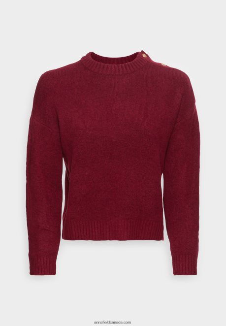 Anna Field Women Jumper Bordeaux H42J4Z846