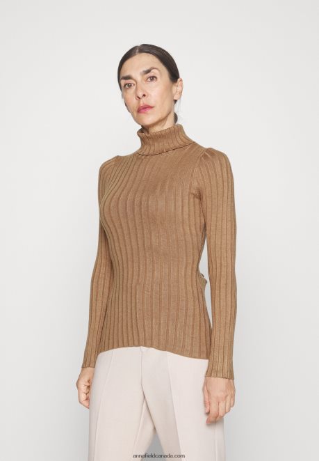 Anna Field Women Jumper Camel H42J4Z845