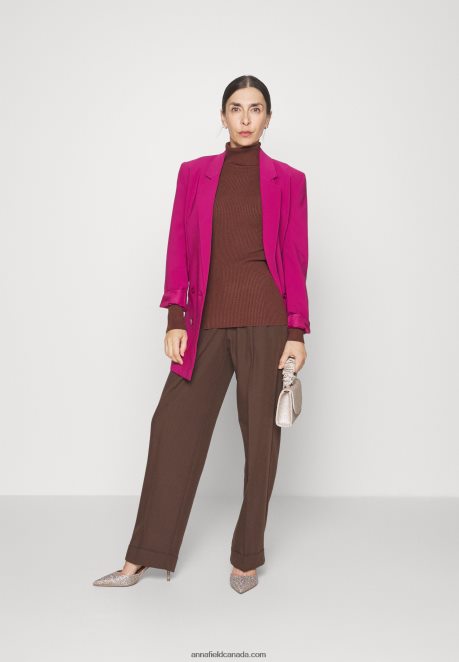 Anna Field Women Jumper Dark Brown H42J4Z837