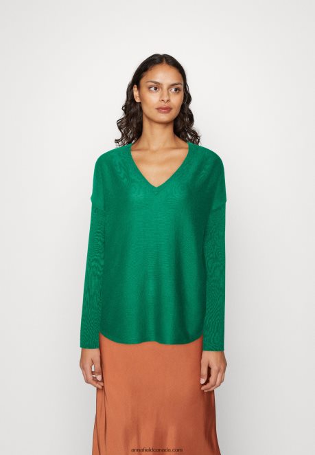 Anna Field Women Jumper Green H42J4Z840