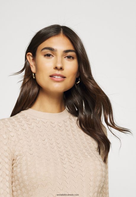 Anna Field Women Jumper Light Tan Melange H42J4Z836