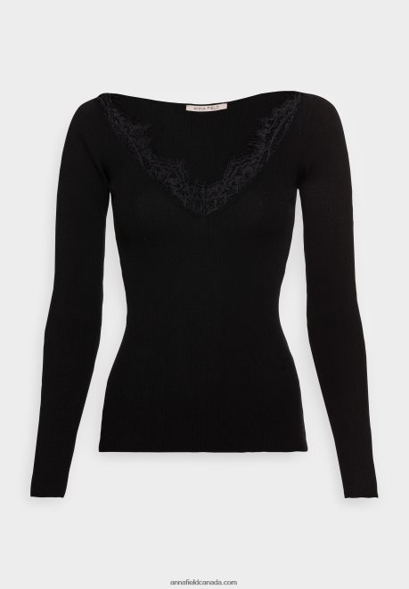 Anna Field Women Lace Jumper Black H42J4Z856