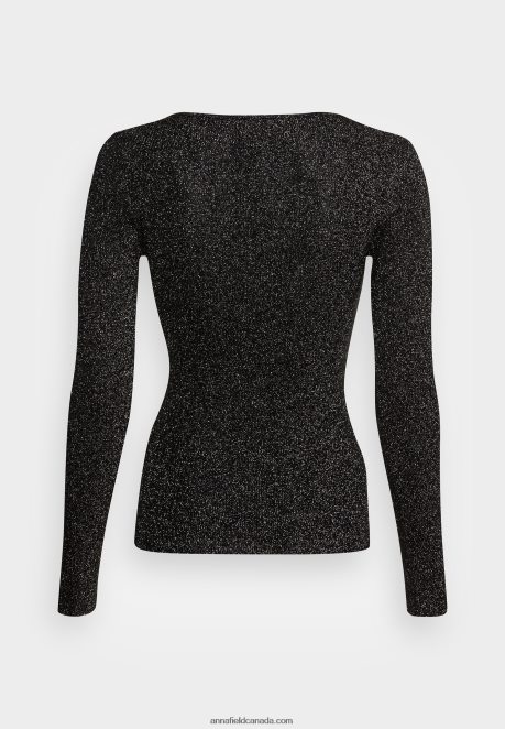 Anna Field Women Lurex Jumper Black H42J4Z854