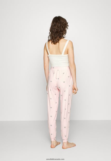 Anna Field Women 2 Pack Pyjama Bottoms Pink/Grey H42J4Z1076