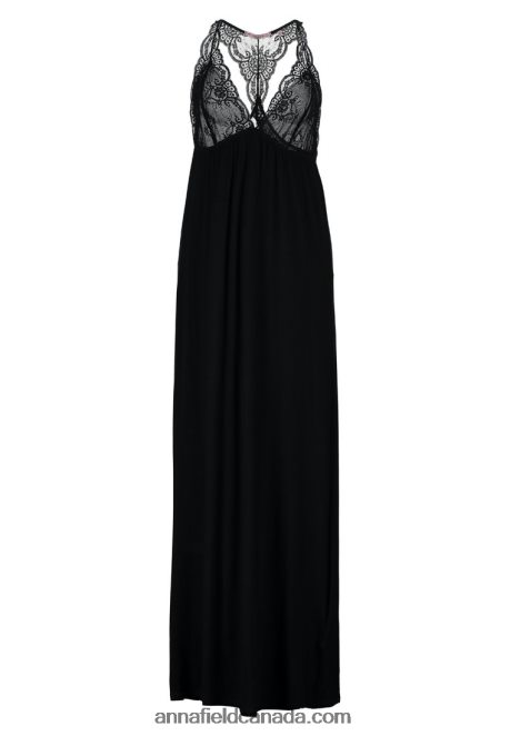 Anna Field Women Anna Long Viscose Dress Nightie Black H42J4Z1057