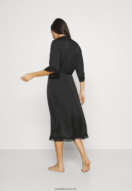 Anna Field Women Dressing Gown Black H42J4Z1083