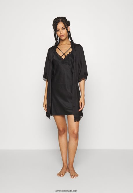 Anna Field Women Dressing Gown Black H42J4Z1085