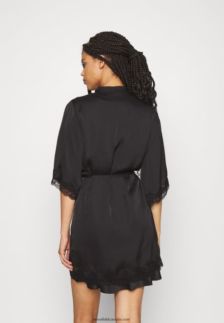 Anna Field Women Dressing Gown Black H42J4Z1085