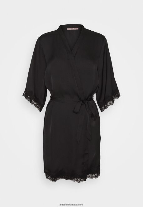Anna Field Women Dressing Gown Black H42J4Z1085