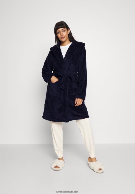 Anna Field Women Dressing Gown Blue H42J4Z1077