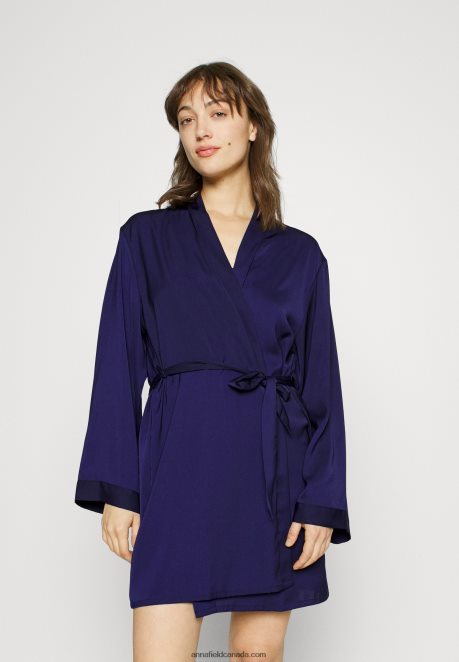Anna Field Women Dressing Gown Blue H42J4Z1089