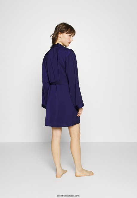 Anna Field Women Dressing Gown Blue H42J4Z1089