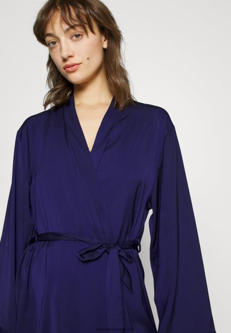 Anna Field Women Dressing Gown Blue H42J4Z1089