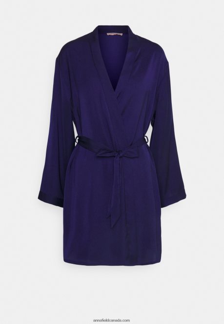 Anna Field Women Dressing Gown Blue H42J4Z1089