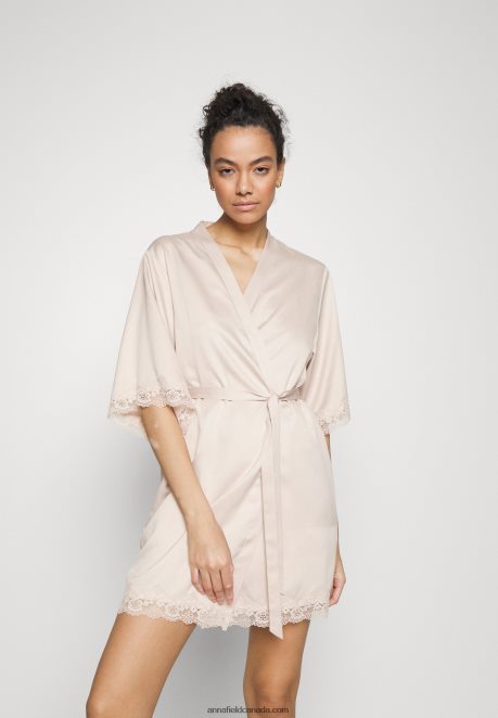 Anna Field Women Dressing Gown Off-White H42J4Z1078
