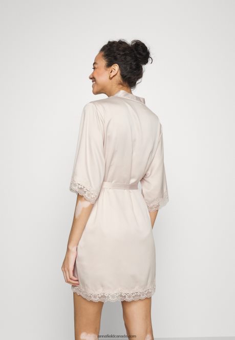 Anna Field Women Dressing Gown Off-White H42J4Z1078