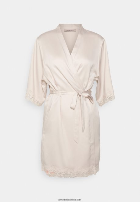 Anna Field Women Dressing Gown Off-White H42J4Z1078