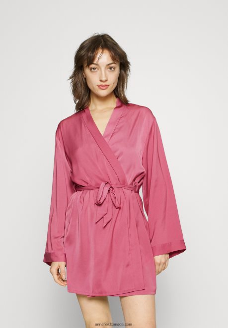 Anna Field Women Dressing Gown Pink H42J4Z1081