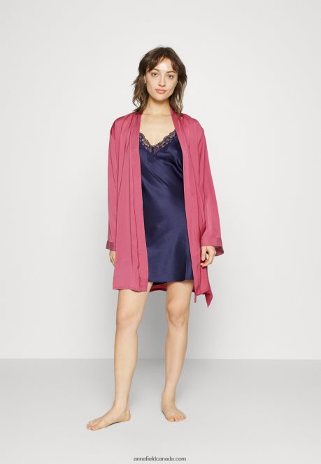 Anna Field Women Dressing Gown Pink H42J4Z1081