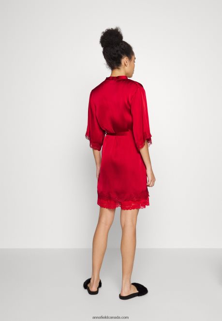 Anna Field Women Dressing Gown Red H42J4Z1092