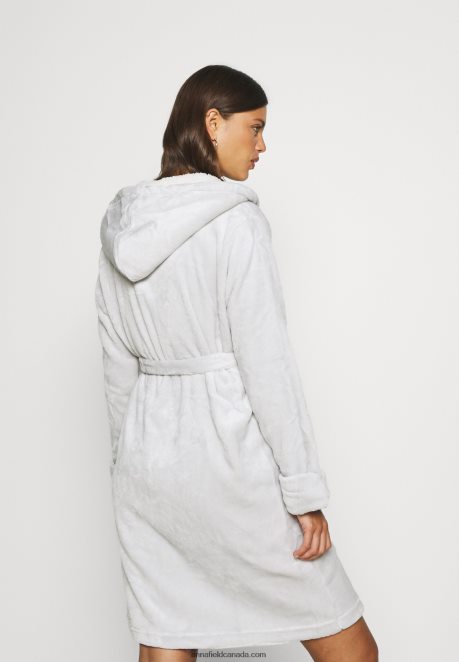 Anna Field Women Maelis Dressing Gown Grey H42J4Z1082