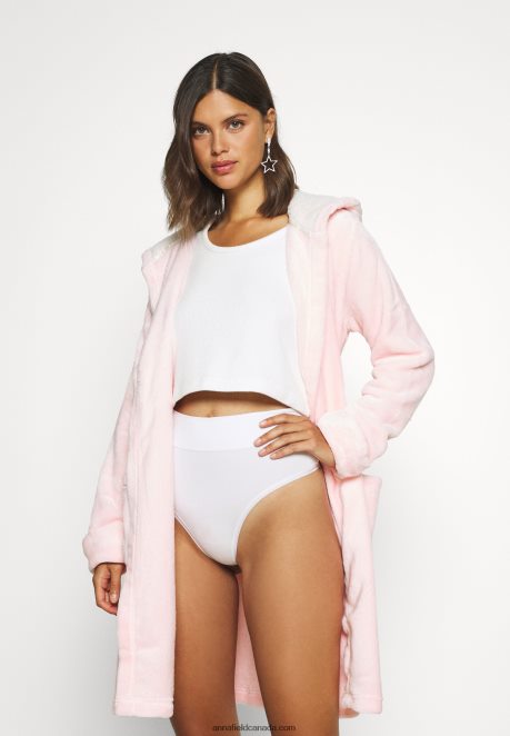 Anna Field Women Maelis Dressing Gown Pink H42J4Z1079