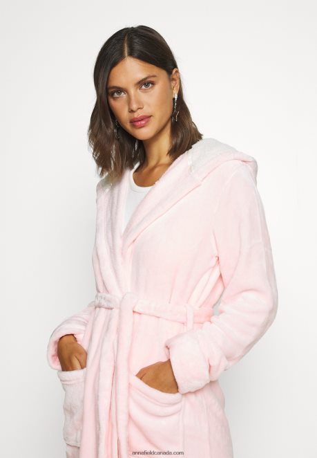 Anna Field Women Maelis Dressing Gown Pink H42J4Z1079