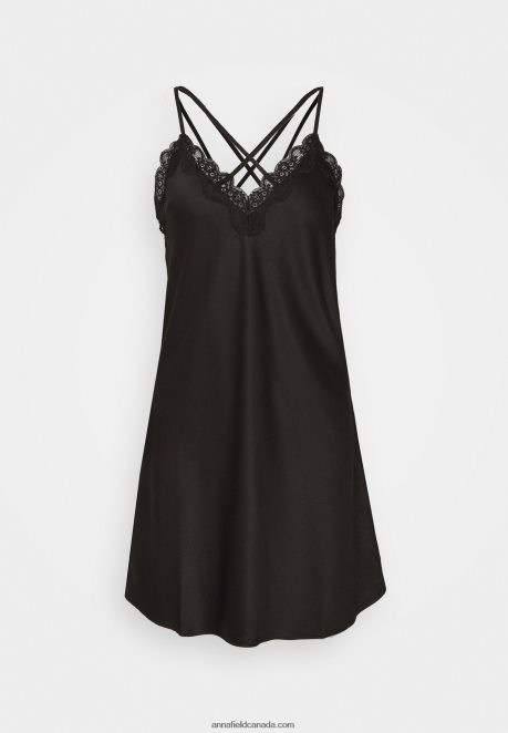 Anna Field Women Nightie Black H42J4Z1046