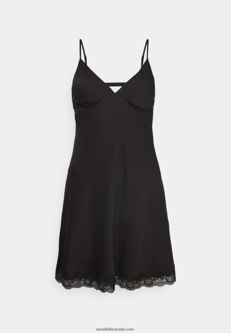 Anna Field Women Nightie Black H42J4Z1053