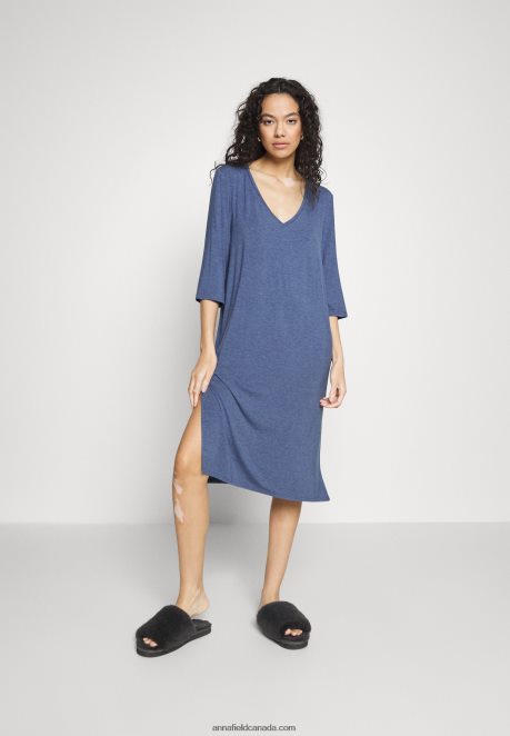 Anna Field Women Nightie Blue H42J4Z1052