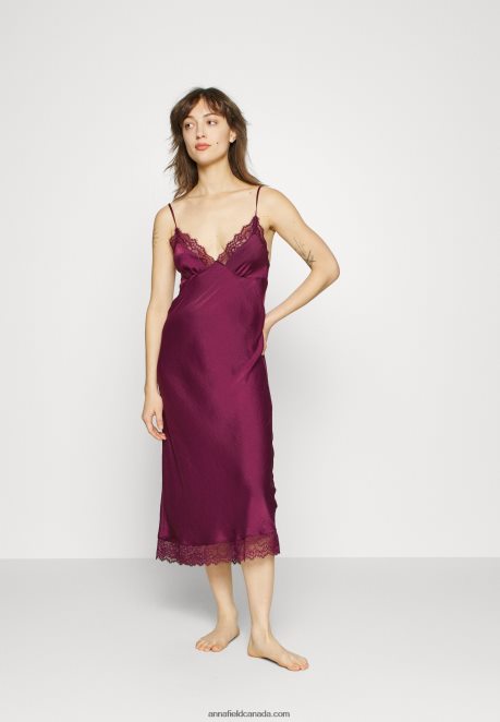 Anna Field Women Nightie Purple H42J4Z1043