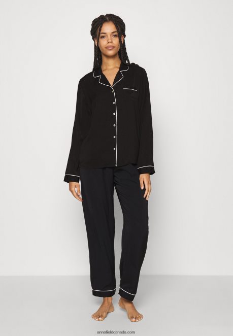 Anna Field Women Pyjama Set Black H42J4Z1072