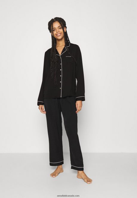 Anna Field Women Pyjama Set Black H42J4Z1072