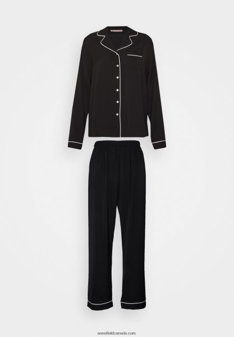 Anna Field Women Pyjama Set Black H42J4Z1072