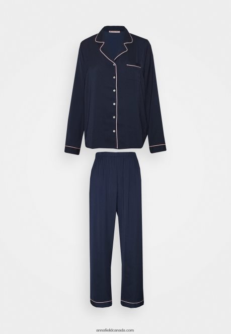 Anna Field Women Pyjama Set Dark Blue H42J4Z1074