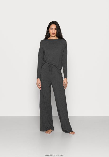 Anna Field Women Pyjama Set Dark Grey H42J4Z1071