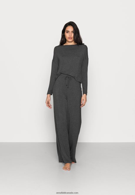 Anna Field Women Pyjama Set Dark Grey H42J4Z1071