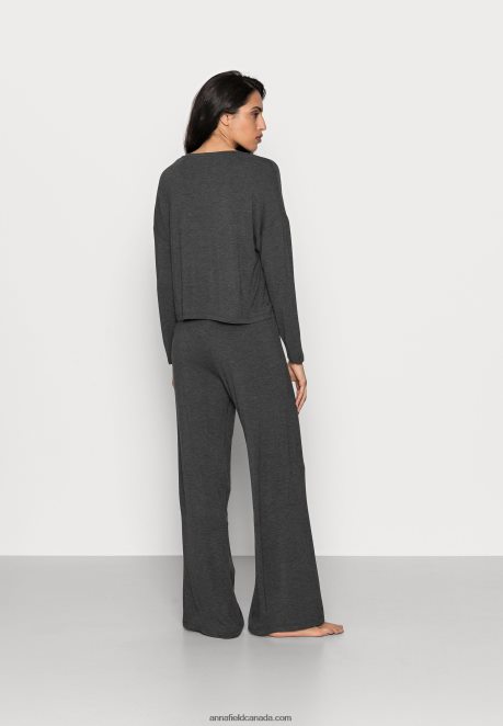 Anna Field Women Pyjama Set Dark Grey H42J4Z1071