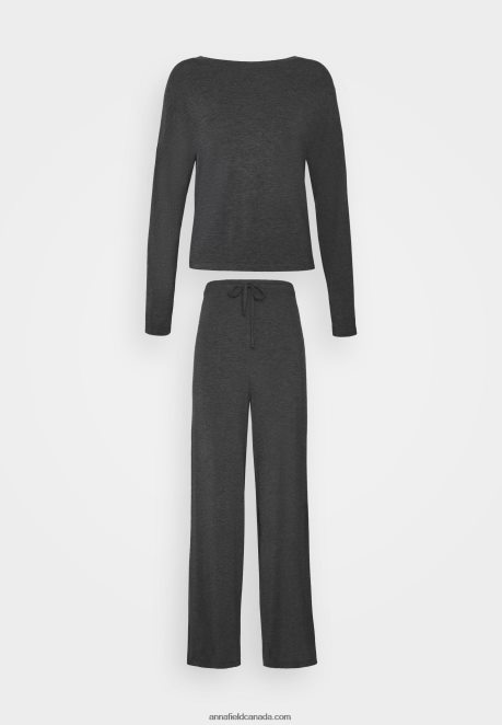 Anna Field Women Pyjama Set Dark Grey H42J4Z1071