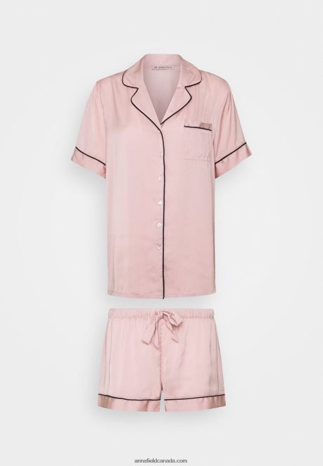 Anna Field Women Pyjama Set Pink H42J4Z1073