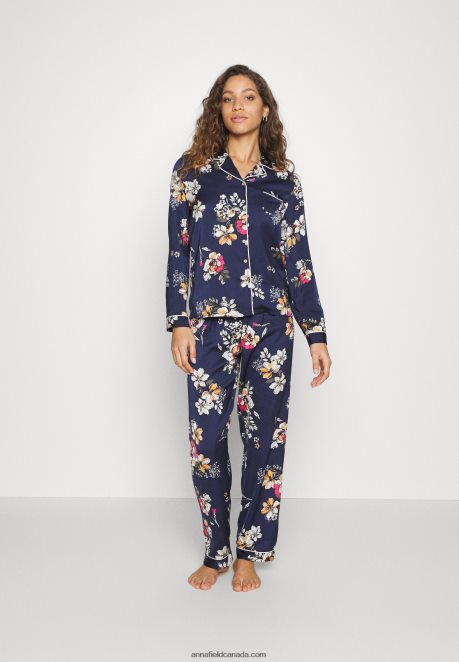 Anna Field Women Set Pyjamas Dark Blue H42J4Z1070
